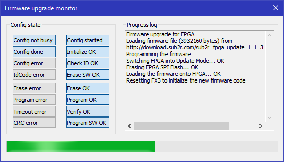 FW upgrade - monitor 2