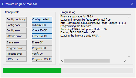 FW upgrade - monitor 1